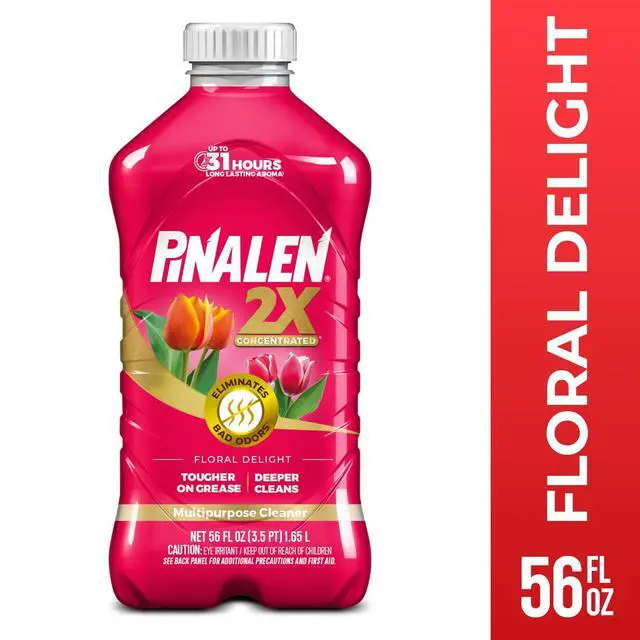 Alt view image 3 of 5 - Pinalen 2X Max Aromas Household All Purpose Cleaner - Floral Delight Scent, 56 fl oz Size Bottle