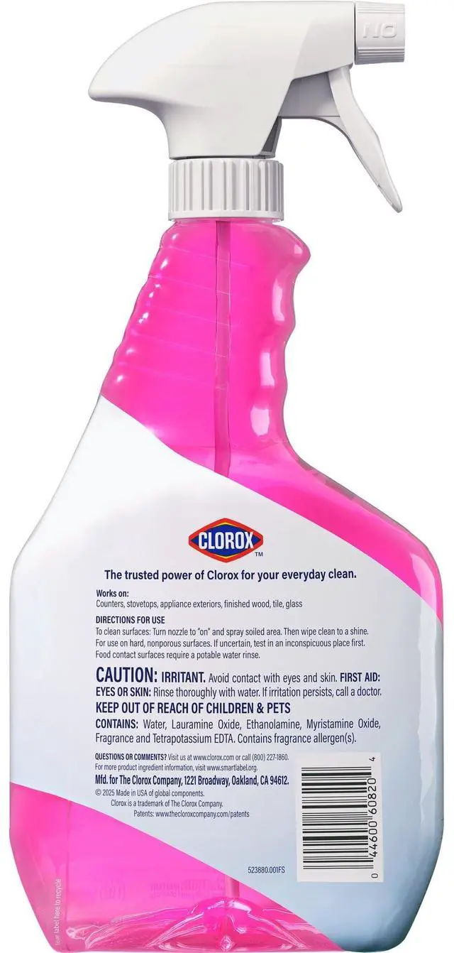 Alt view image 4 of 7 - Clorox Bleach-Free All Purpose Cleaner, Spring Garden, 32 fl oz