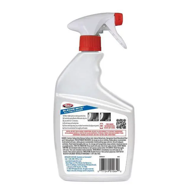 Alt view image 2 of 4 - Black Magic Bleche-Wite Tire Cleaner, 32 oz. - 120066