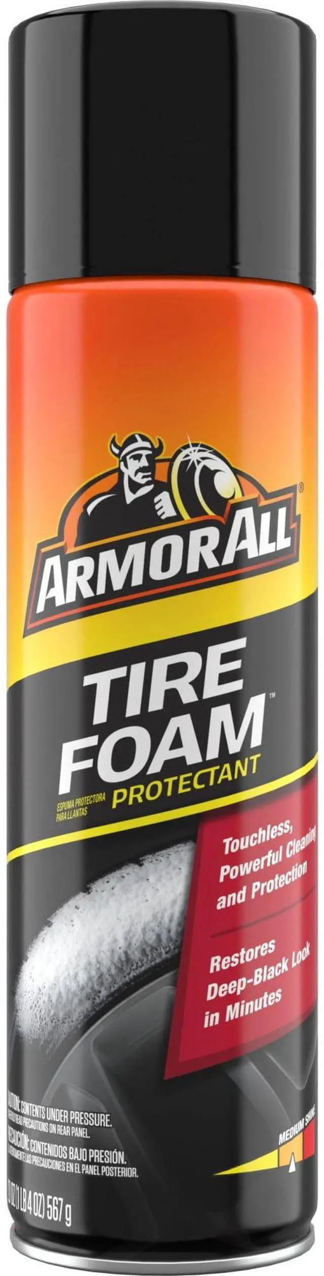 Main image of Armor All Tire Foam, Car Cleaning Foam, Wheel and Tire Cleaner - 20 oz