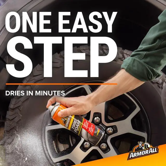 Alt view image 7 of 7 - Armor All Tire Foam, Car Cleaning Foam, Wheel and Tire Cleaner - 20 oz