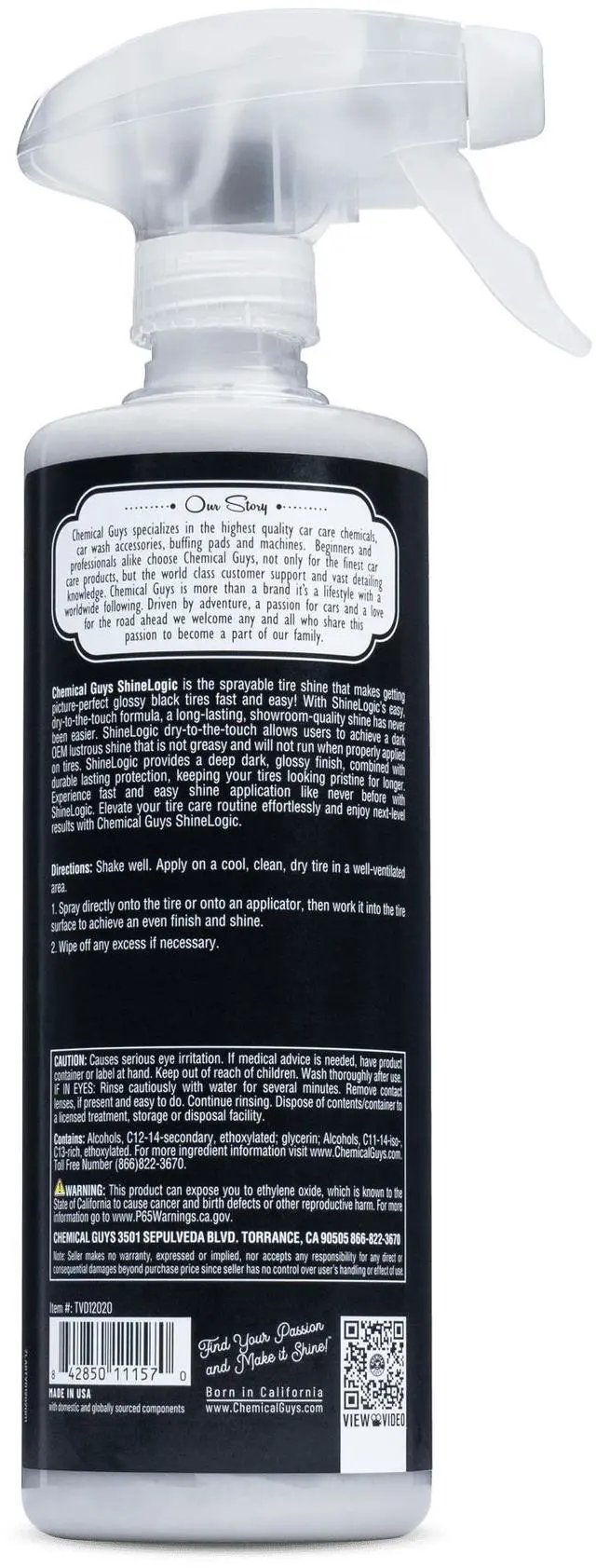 Alt view image 3 of 5 - Chemical Guys Shine Logic Tire Shine Bonus Size 20 oz