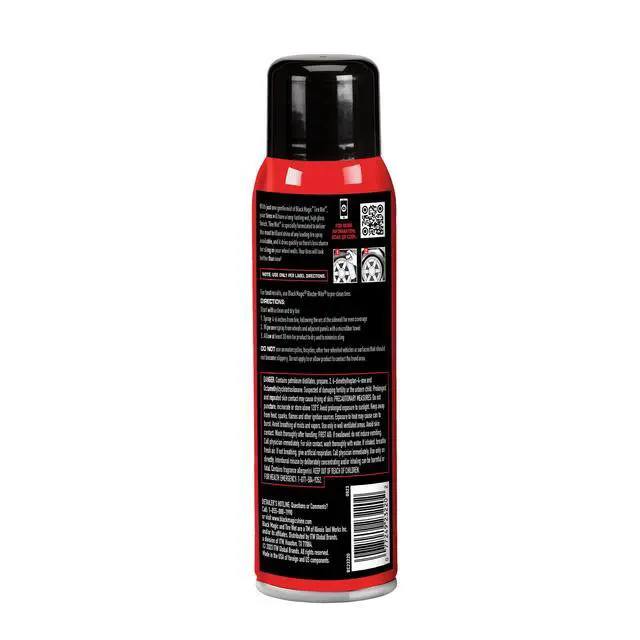 Alt view image 4 of 6 - Black Magic Tire Wet Spray 14.5 oz. Tire Shine - BC23220W