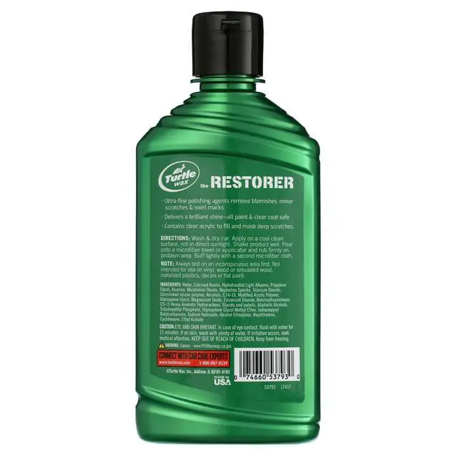 Alt view image 2 of 5 - Turtle Wax the Restorer All-In-One with Heal + Seal Technology, 10 oz