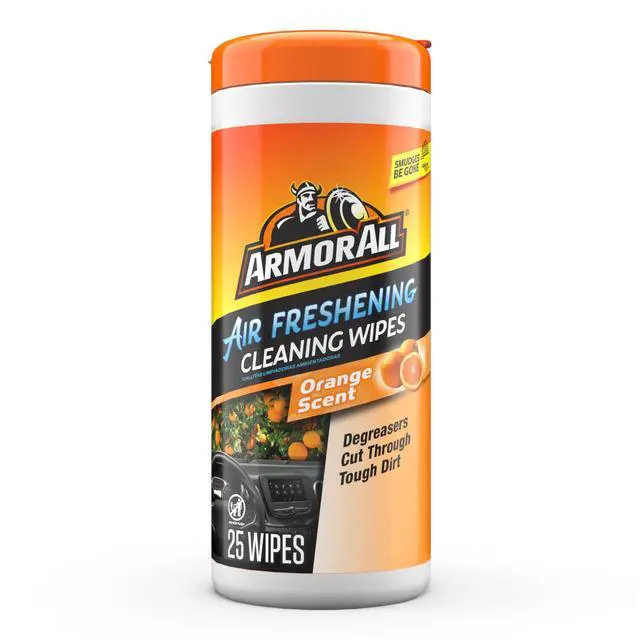 Alt view image 4 of 7 - Armor All Interior Car Cleaning Wipes in Orange Scent, 25 Count