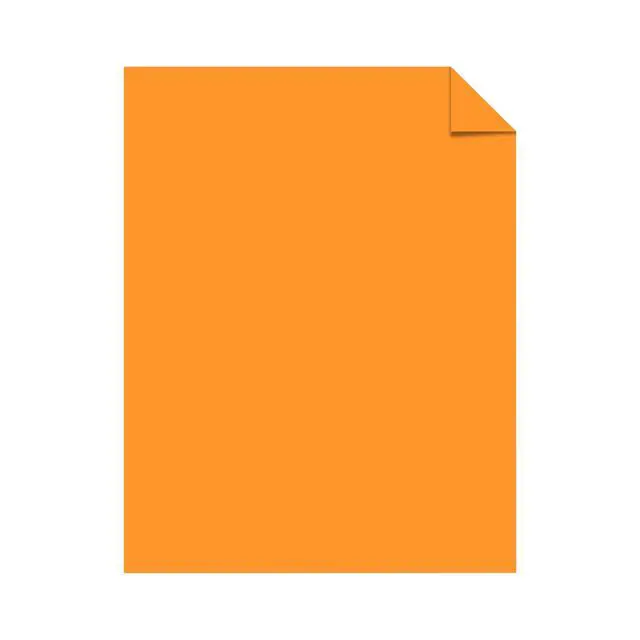 Alt view image 3 of 5 - Astrobrights Colored Paper, 8.5" x 11", 24 lb./89 gsm, Cosmic Orange, 50 Sheets