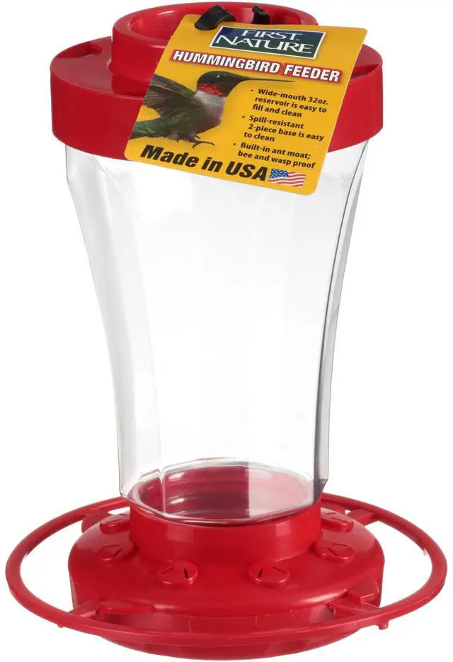 Main image of First Nature Hummingbird Feeder 32 oz Red