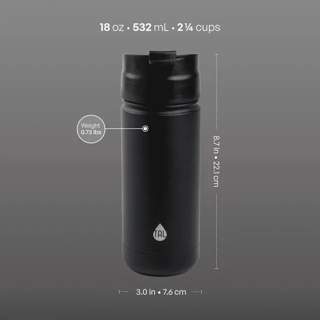 Alt view image 2 of 6 - TAL 18oz Stainless Steel Ranger Coffee Travel Mug, Black