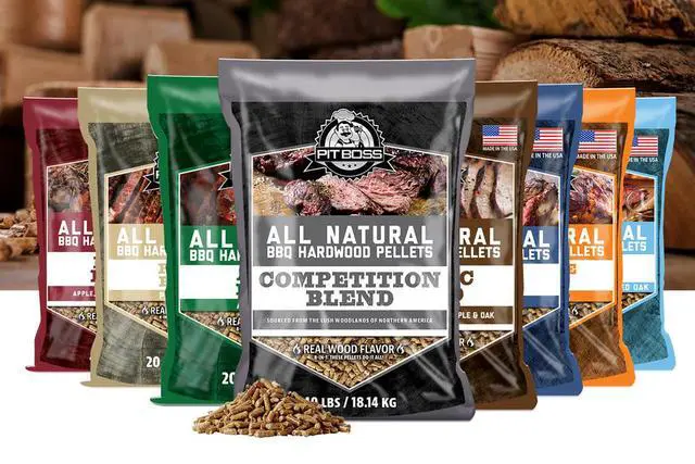 Alt view image 2 of 7 - Pit Boss 100% All-Natural Hardwood Hickory Blend BBQ Grilling Pellets, 20 Pound Bag