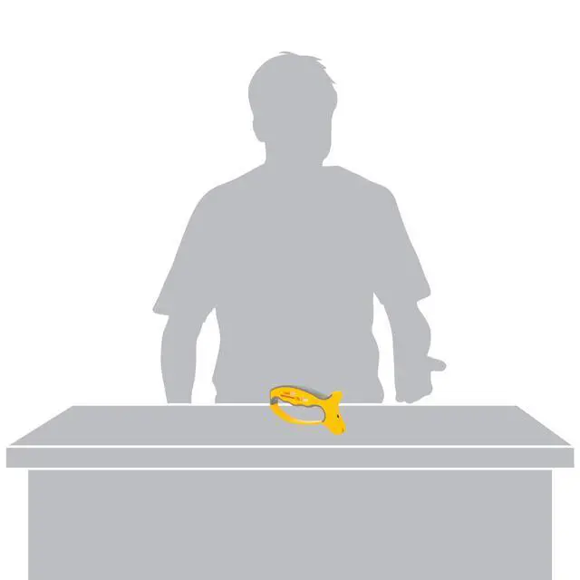 Alt view image 7 of 7 - Smiths 50170 JIFFY V-Sharp Knife & Scissors Sharpener | Yellow & Grey