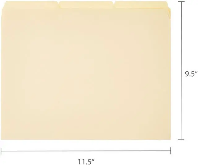 Alt view image 6 of 6 - Pen+Gear Manila File Folders, Letter Size, 25 Count