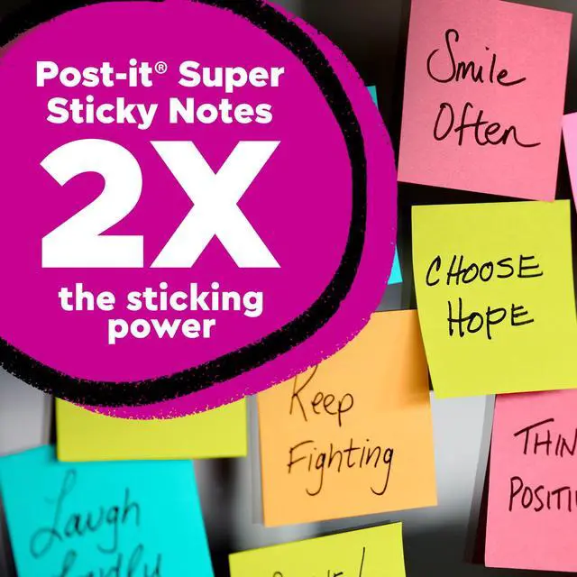 Alt view image 3 of 6 - Post-it Super Sticky Lined Notes, 4" x 6", Canary Yellow, 3 Pack