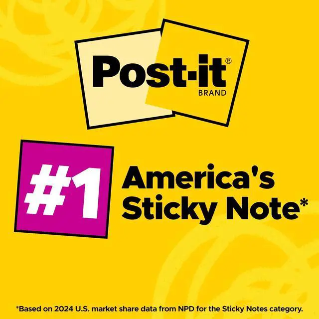Alt view image 5 of 6 - Post-it Super Sticky Lined Notes, 4" x 6", Canary Yellow, 3 Pack