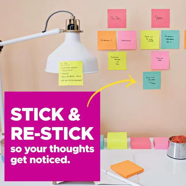 Alt view image 6 of 6 - Post-it Super Sticky Lined Notes, 4" x 6", Canary Yellow, 3 Pack