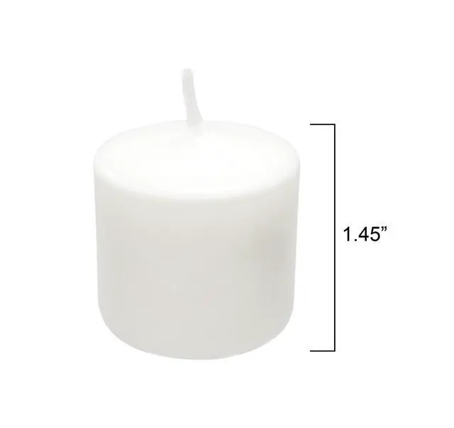 Alt view image 4 of 6 - Mainstays Unscented Votive Candles, White, 16 Count