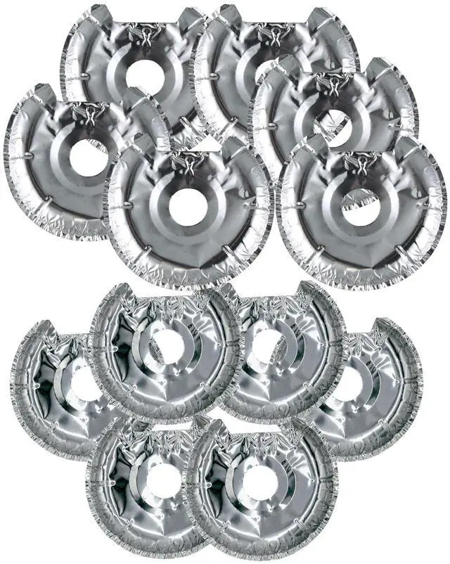 Main image of Mainstays R101F12 Disposable Foil Drip Pan Liners for Electric Stoves - 12 Pack