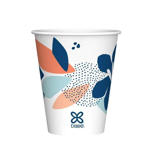 Alt view image 4 of 7 - Dixie Disposable Paper Cups, 9 oz, Multi-Color, 50 count