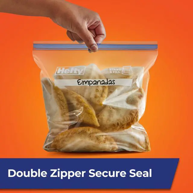 Alt view image 5 of 6 - Hefty Press to Close Gallon Freezer Bags, 40 Count