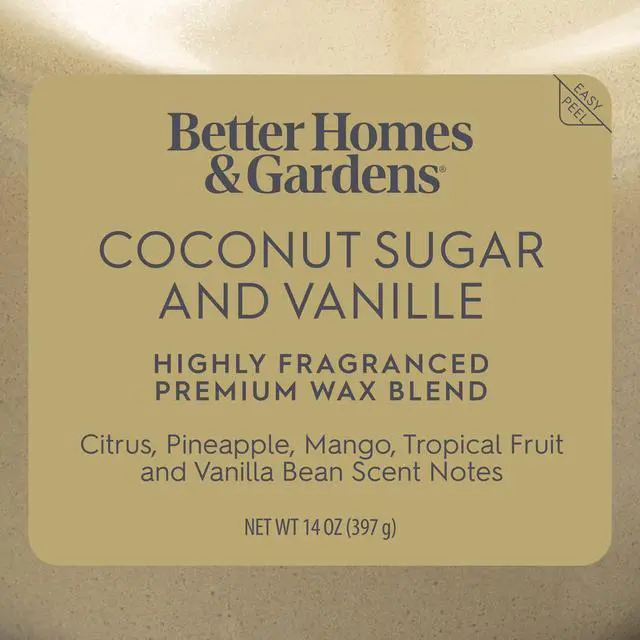 Alt view image 4 of 7 - Better Homes & Gardens 2-Wick Jar Candle, Coconut Sugar & Vanilla, 14 oz