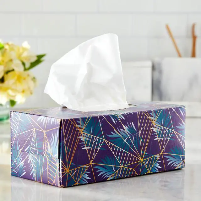 Alt view image 5 of 5 - Great Value Ultra Soft Facial Tissues, 4 Flat Cartons, 120 Tissues per Carton, 3-Ply, Compare to Kleenex®
