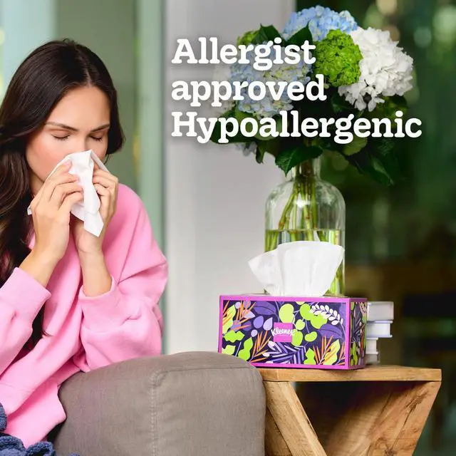Alt view image 2 of 7 - Kleenex Ultra Soft 3-Ply Flat Box Facial Tissues, 4 Pack (480 Total Tissues)