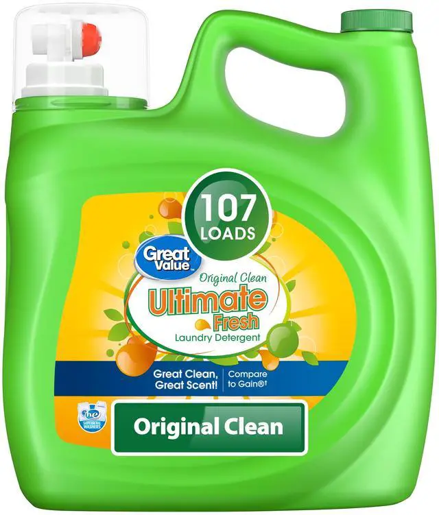Main image of Great Value Ultimate Fresh Laundry Detergent, Original Clean, 154 fl oz, 107 Loads