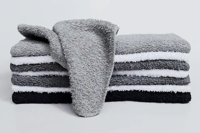 Alt view image 5 of 6 - Mainstays 18-Pack Washcloth Bundle, Grey Multi