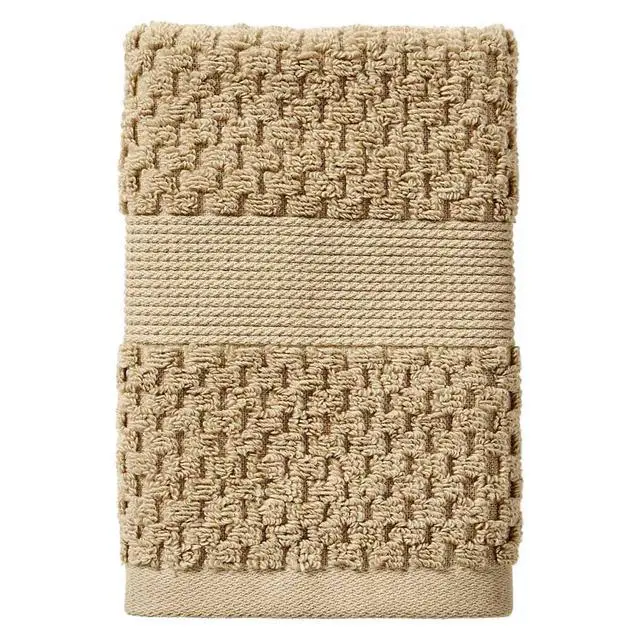 Alt view image 6 of 6 - (2 pack) Better Homes & Gardens Signature Soft Cotton Popcorn Textured Washcloth, Almond Biscuit