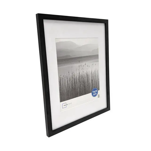 Alt view image 3 of 6 - Mainstays 11 x 14 Black Gallery Picture Frame, Matted to 8 x 10
