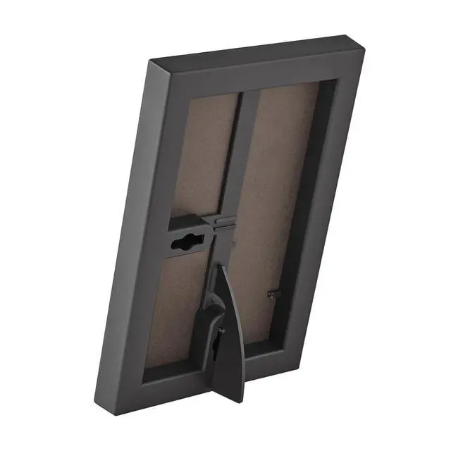 Alt view image 5 of 6 - (8 pack) Mainstays 4 x 6 Black Front-Loading Picture Frame, Wall or Tabletop