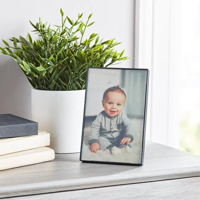 Alt view image 4 of 6 - (8 pack) Mainstays 4 x 6 Black Front-Loading Picture Frame, Wall or Tabletop