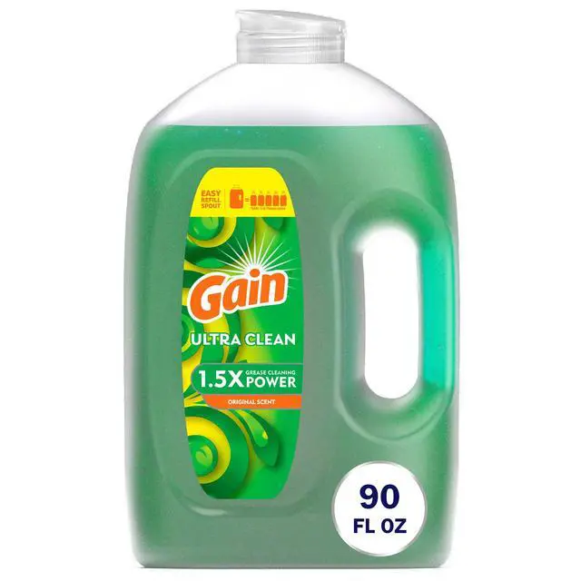Alt view image 6 of 7 - Gain Ultra Dishwashing Liquid Dish Soap, Original Scent, 90.0 fl oz