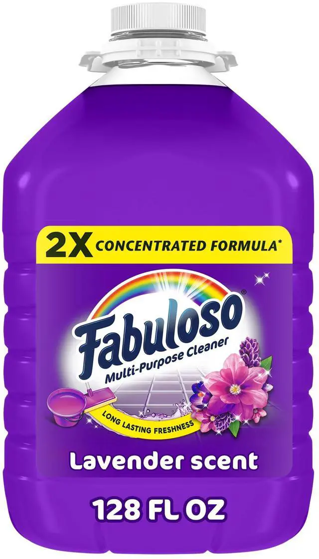 Main image of Fabuloso 2X Multi-Purpose Cleaner, No Rinse Floor Cleaner, Lavender Scent, 128 fl oz