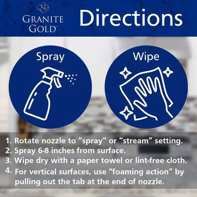 Alt view image 7 of 7 - Granite Gold Daily Cleaner for Granite, Marble, Quartz and More, Spray Bottle, 24 fl oz