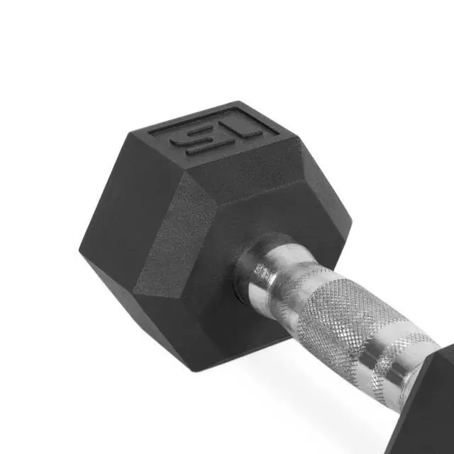 Alt view image 7 of 7 - CAP Barbell, 5lb Rubber Hex Dumbbell, Single