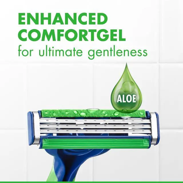Alt view image 5 of 6 - Gillette Sensor 3 Sensitive Men 3 Blade Disposable Razor,4 count
