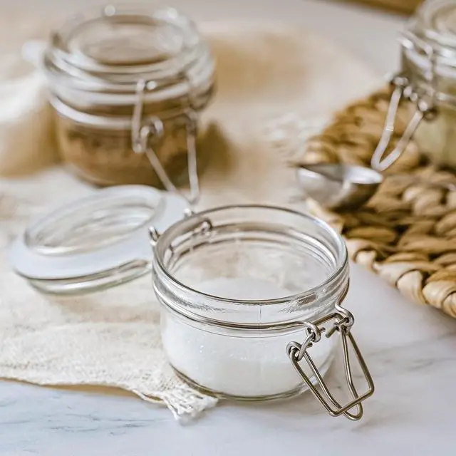 Alt view image 2 of 6 - (2 pack) Mainstays Glass Airtight Food Storage Jar with Lid, Clear Cereal and Dry Food Storage Container for Kitchen Pantry Organization