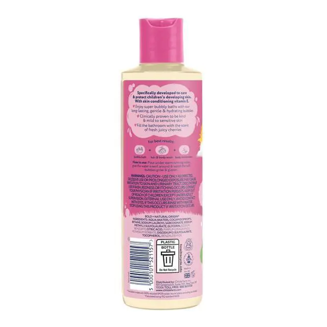 Alt view image 3 of 6 - Childs Farm Bubble Bath, Cherry 8.4 fl oz