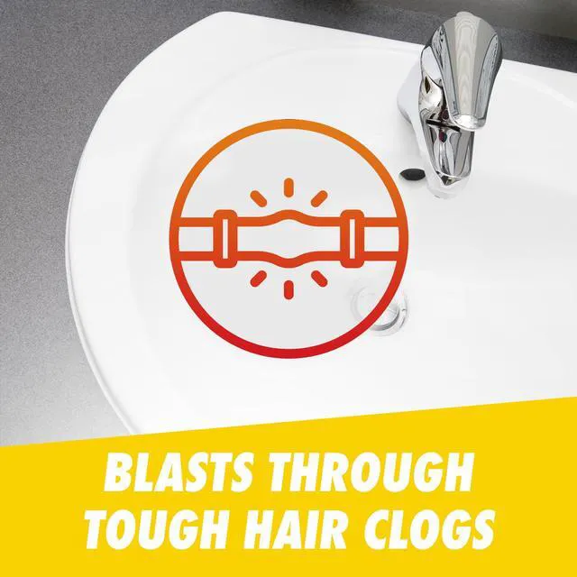 Alt view image 3 of 6 - Drano Hair Buster Gel Drain Clog Remover, Commercial Line, 16 fl oz