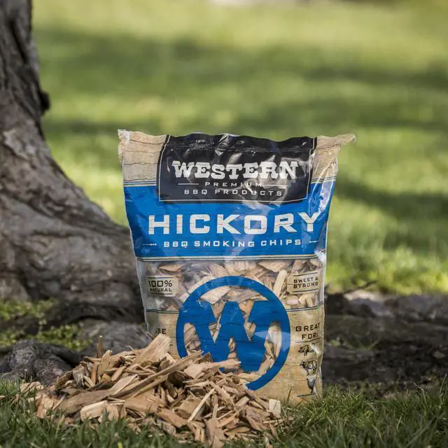 Alt view image 5 of 7 - Western Premium BBQ Products Hickory BBQ Smoking Chips, 180 Cu in