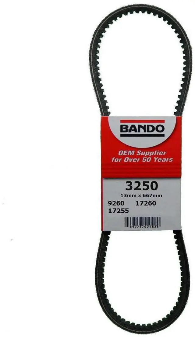 Main image of Bando USA 3250 Precision Engineered V-Belt Fits select: 2001-2011 HYUNDAI ACCENT, 2006-2011 KIA RIO