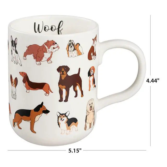 Alt view image 5 of 6 - Mainstays 16.06-oz Stoneware Dog Mug, White