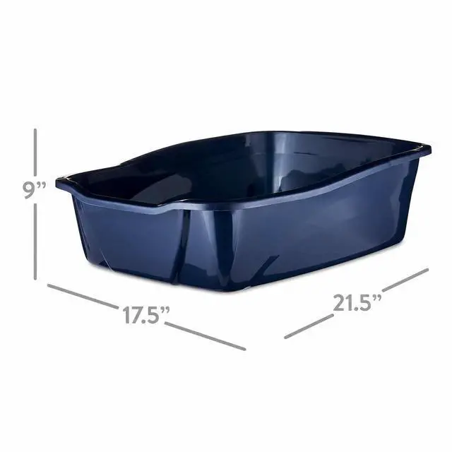 Alt view image 5 of 6 - Vibrant Life Large Open Cat Litter Box, Blue