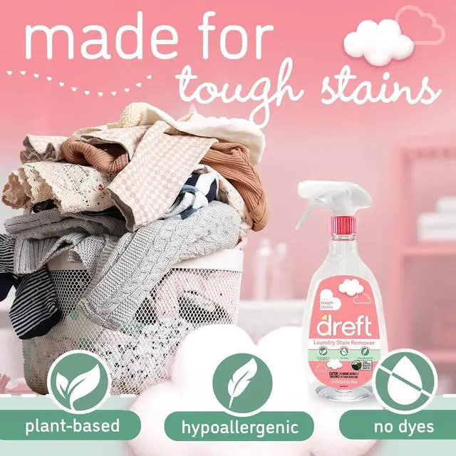 Alt view image 4 of 6 - Dreft Plant Based Baby Spray and Wash Laundry Stain Remover, Baby Essentials, 24 oz