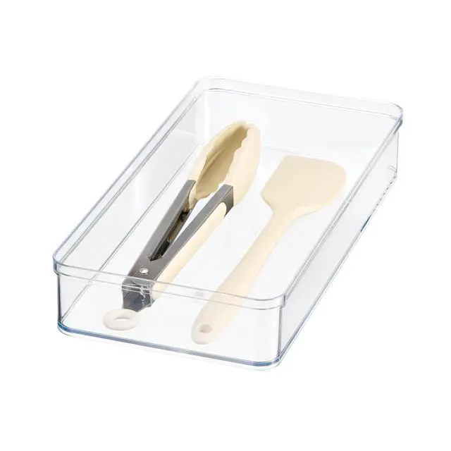 Alt view image 7 of 7 - Mainstays Extra Large Wide Clear PET Plastic Organizer Tray, 12 in x 6 in x 2 in