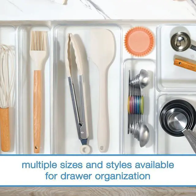 Alt view image 6 of 7 - Mainstays Extra Large Wide Clear PET Plastic Organizer Tray, 12 in x 6 in x 2 in