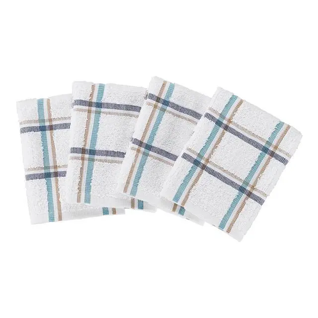 Alt view image 4 of 6 - Mainstays Woven Kitchen Dishcloth Set, 4 Pack, 12 in x 12 in, Multicolor