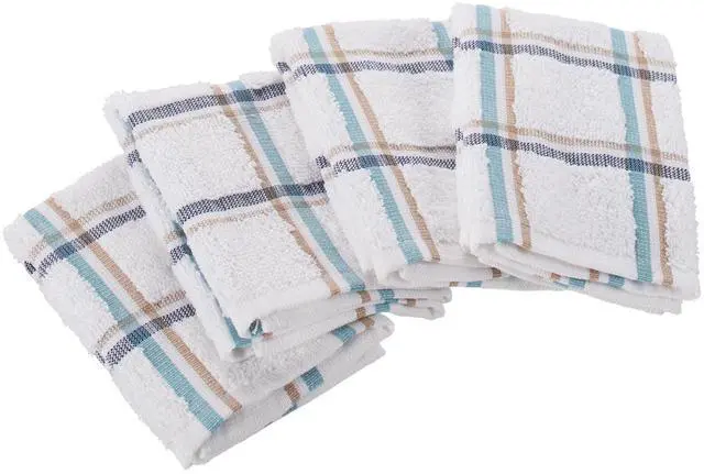 Main image of Mainstays Woven Kitchen Dishcloth Set, 4 Pack, 12 in x 12 in, Multicolor