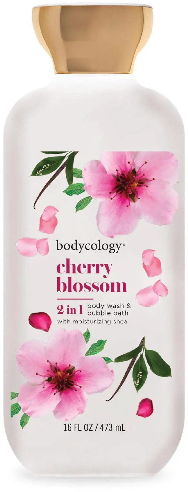 Main image of Bodycology Cherry Blossom 2-in-1 Body Wash and Bubble Bath, 16 fl oz