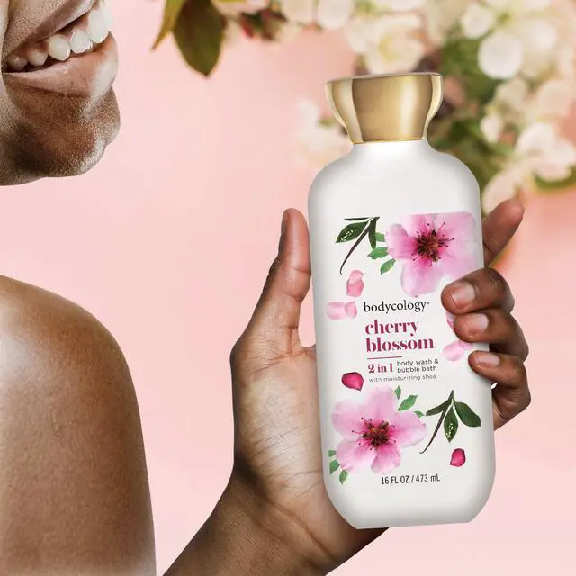 Alt view image 4 of 7 - Bodycology Cherry Blossom 2-in-1 Body Wash and Bubble Bath, 16 fl oz